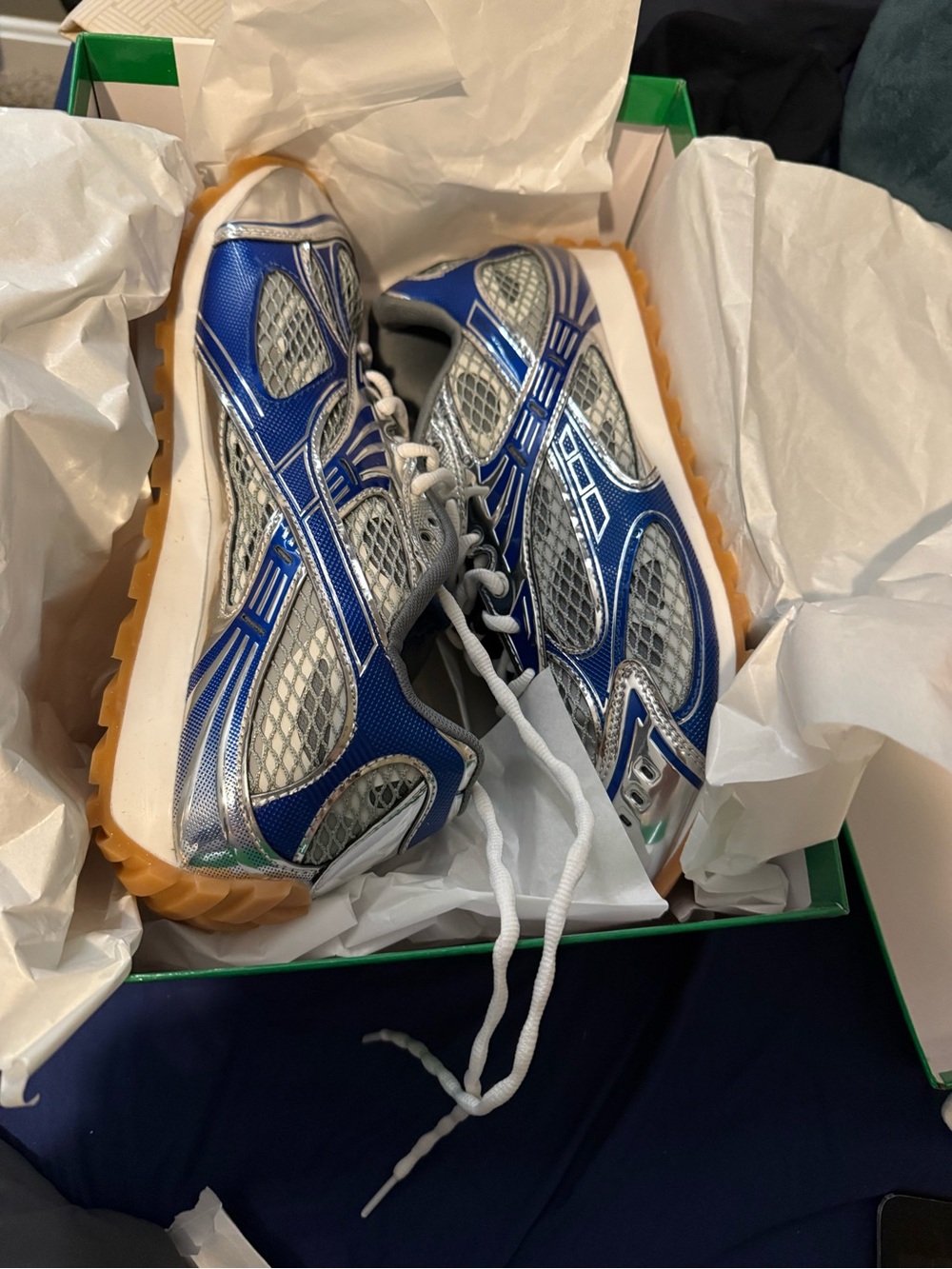 Bottegas Veneta orbit sneakers blue
